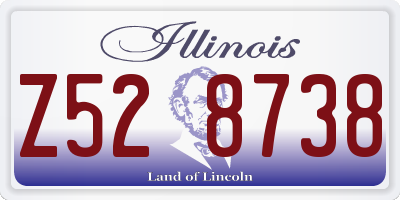 IL license plate Z528738