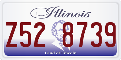 IL license plate Z528739
