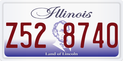 IL license plate Z528740