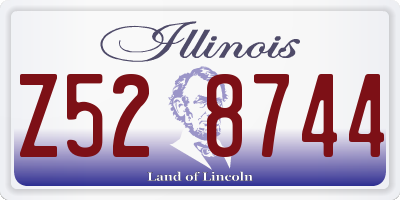 IL license plate Z528744