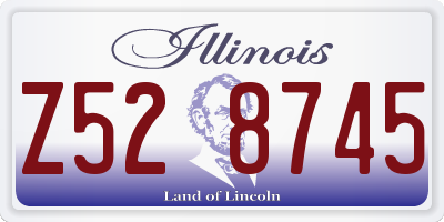 IL license plate Z528745