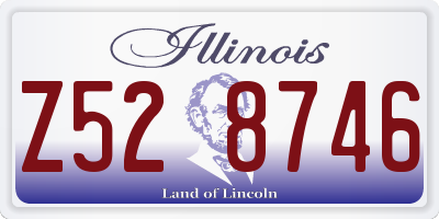 IL license plate Z528746