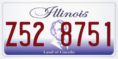 IL license plate Z528751