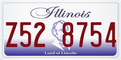 IL license plate Z528754