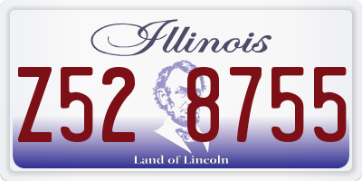 IL license plate Z528755