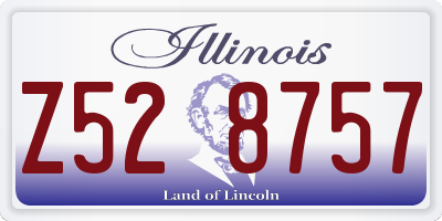 IL license plate Z528757