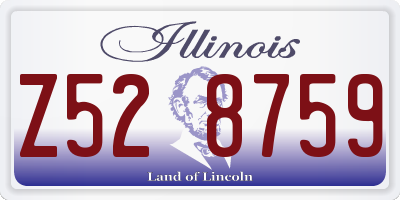 IL license plate Z528759