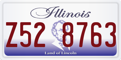 IL license plate Z528763