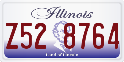 IL license plate Z528764
