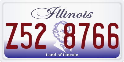 IL license plate Z528766