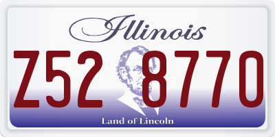IL license plate Z528770