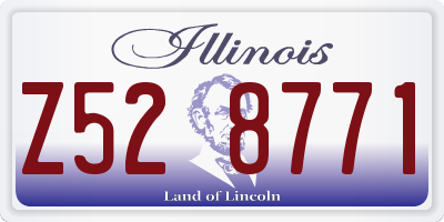 IL license plate Z528771