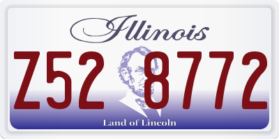 IL license plate Z528772