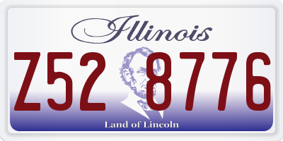 IL license plate Z528776