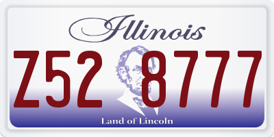 IL license plate Z528777