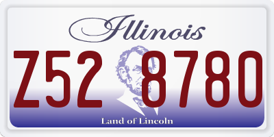 IL license plate Z528780