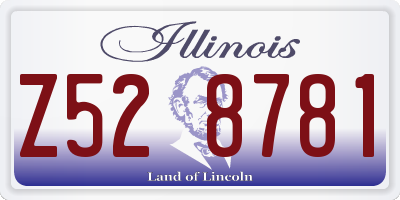 IL license plate Z528781
