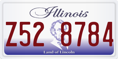 IL license plate Z528784