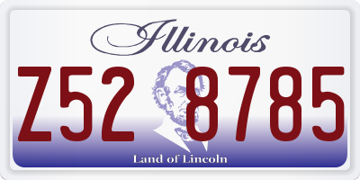 IL license plate Z528785