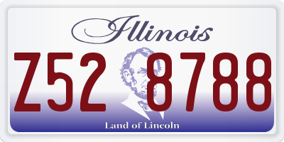IL license plate Z528788