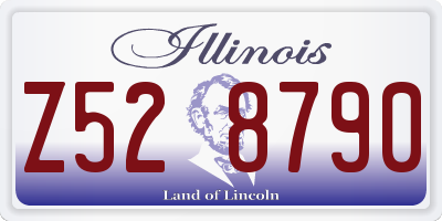 IL license plate Z528790