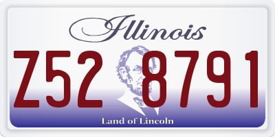 IL license plate Z528791