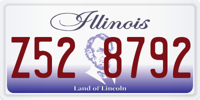 IL license plate Z528792