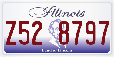 IL license plate Z528797