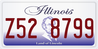 IL license plate Z528799