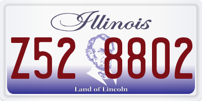 IL license plate Z528802