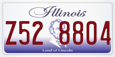 IL license plate Z528804