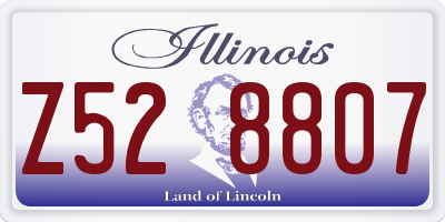 IL license plate Z528807