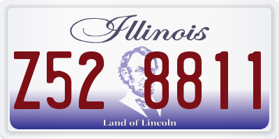 IL license plate Z528811