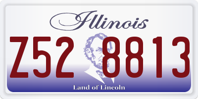 IL license plate Z528813