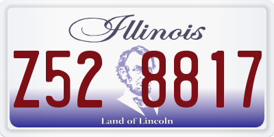 IL license plate Z528817