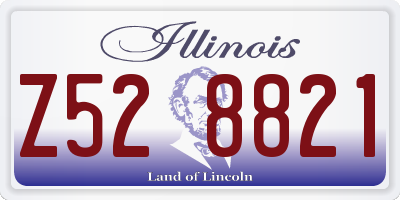 IL license plate Z528821