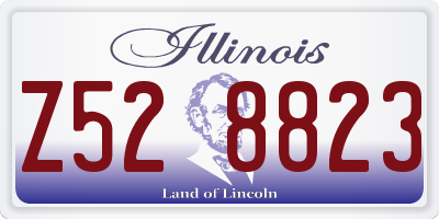 IL license plate Z528823