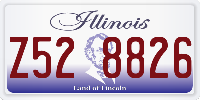 IL license plate Z528826