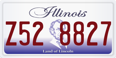 IL license plate Z528827