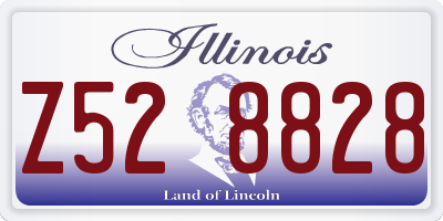 IL license plate Z528828