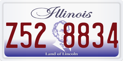 IL license plate Z528834