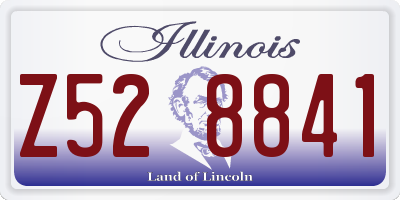IL license plate Z528841