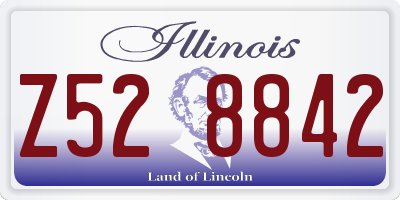 IL license plate Z528842