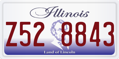 IL license plate Z528843