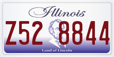IL license plate Z528844