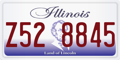 IL license plate Z528845