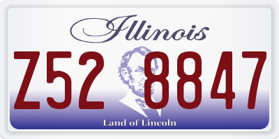 IL license plate Z528847