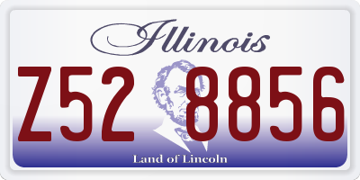 IL license plate Z528856