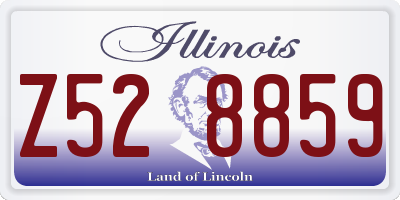 IL license plate Z528859