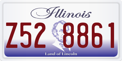 IL license plate Z528861